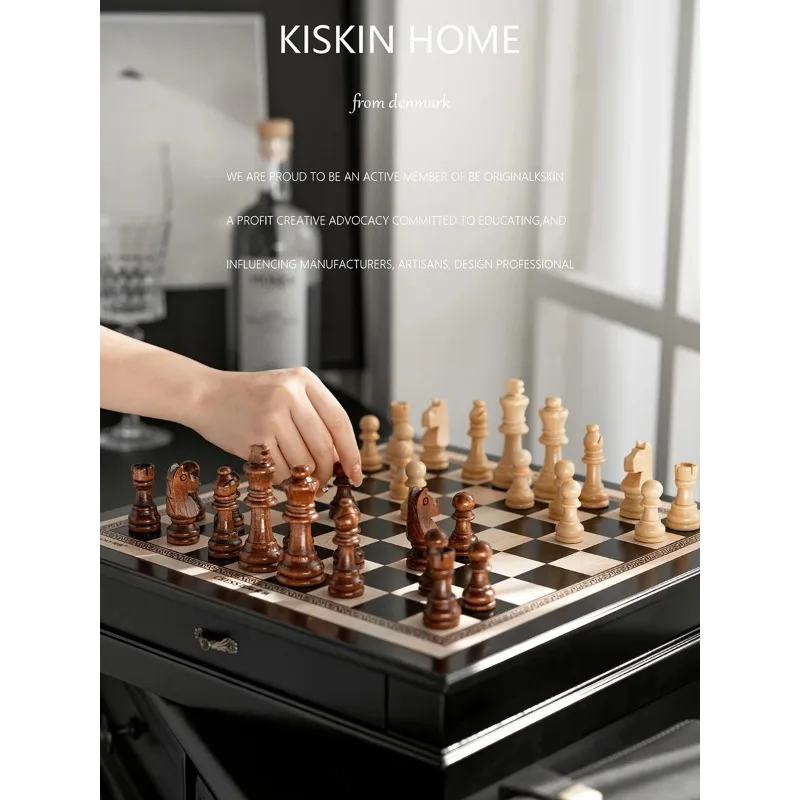 Solid Wood Chess High-end Chess Game Special Set Children's Primary School Drawer Model Chess Board