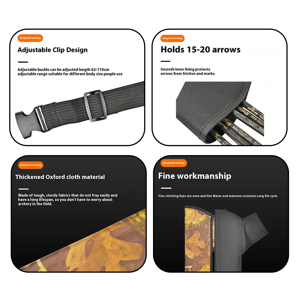 

Поясная сумка Arrow Quiver Arrow с регулируемым ремешком, охотничьи аксессуары (черный)