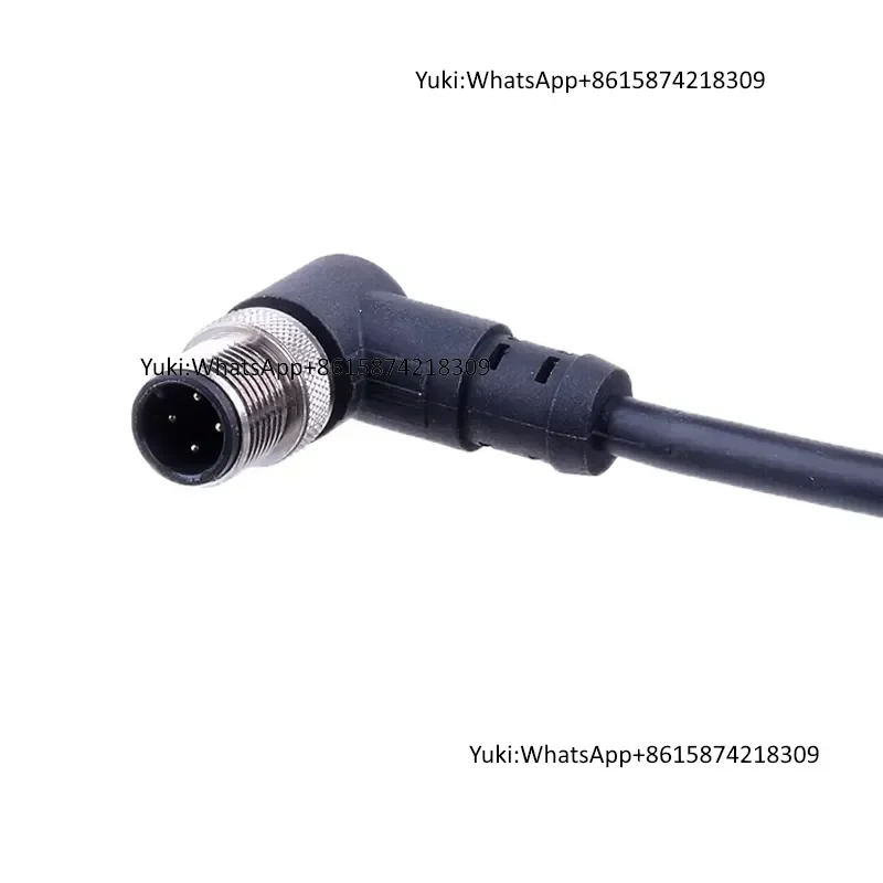 Factory Supply IP67 M12 Male Ethernet Connector 4/8 Pin Gold Plated PA66 250V RJ45 Field Installable Signal Connector OEM ODM
