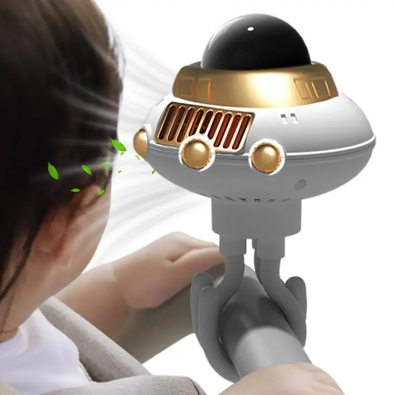 

Baby Stroller Fan Space Octopus Bladeless Fan For Car Seat 3 Speed Adjustable Cooling Device With Battery Indicator Stroller