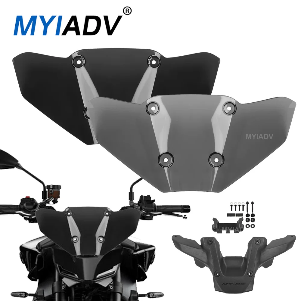 

Motorcycle Windshield Windscreen For Yamaha MT09 MT-09 SP 2024 Aerodynamics Front Fairing Wind Screen Deflector Protector Cover