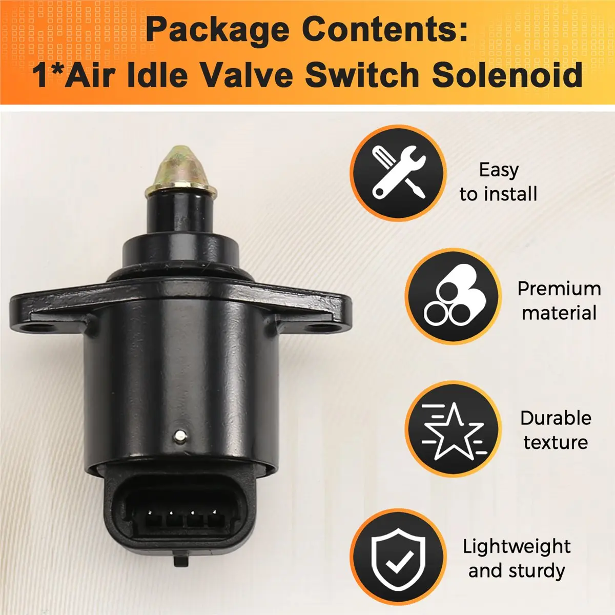 #19J Motorcycle Air Idle Valve Switch Solenoid for Harley,For Harley Softail,(Plastic)