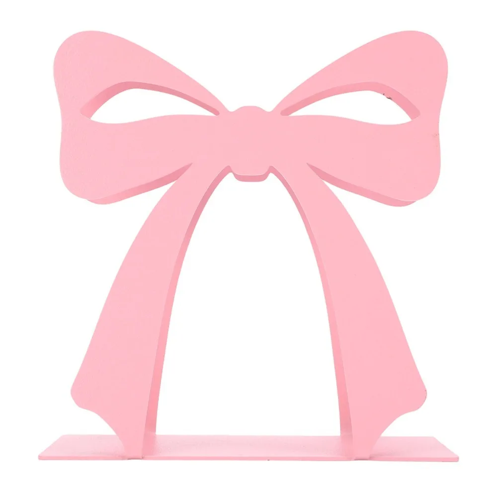 Elegant Metal Napkin Holder Sturdy Bow Design Tissue Organizer Stable Smooth Finished Napkin Stand Dining Table