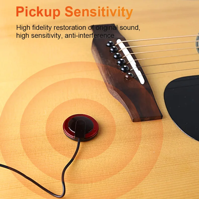 Pickup per chitarra acustica Pickup Piezo Contact per chitarra Ukulele violino mandolino Banjo Kalimba arpa microfono accessori Banjo