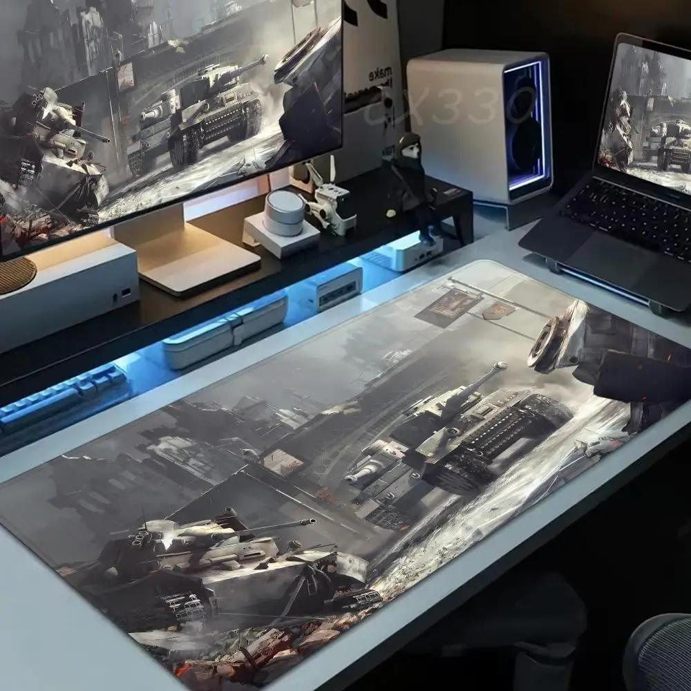 

World of Tanks Mouse Pad Large Computer Mousepad Office 1000x500mm XXL Pc Gamer Non-slip Rubber Keyboard Deskmat