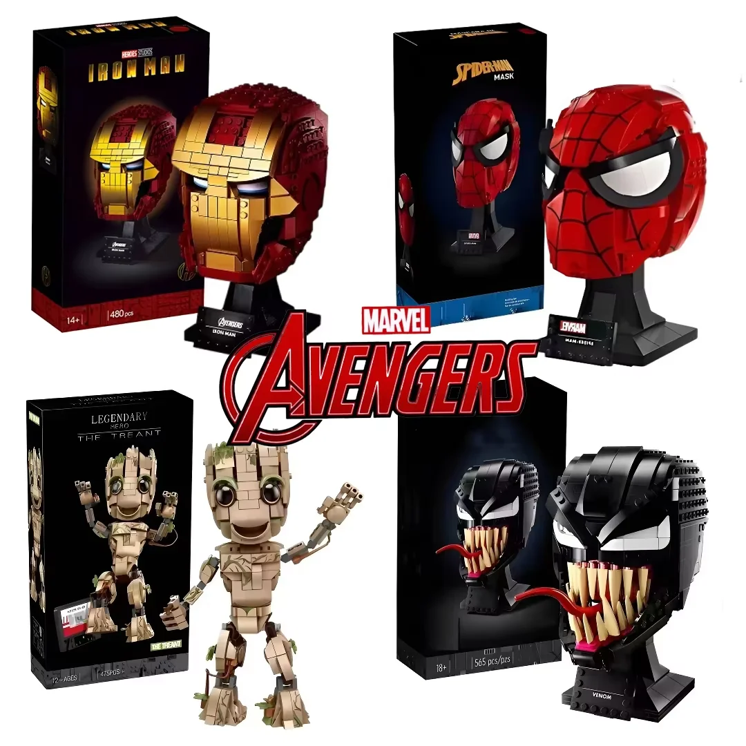 Marval Legends Avengers Building Blocks Iron Man Spider Man Groot Building Building Blocks Rocket Raccoo Toys Gift For Children