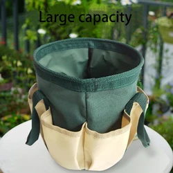 Green Oxford cloth Garden leaf storage bag Garden tool bag Life organizer bag Garden garbage bag Garden pruning kit 1 pack