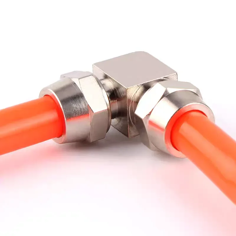 1pcs PV Copper Plated Nickel Pneumatic Air Quick Connector For Hose Tube OD 4mm 6mm 8mm 10mm 12mm 14 16mm Fast Joint Connection