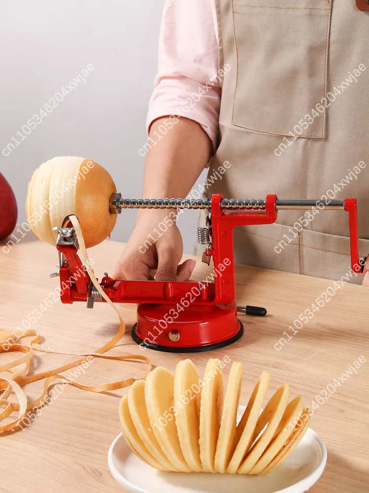 Multifunctional 3 in 1 Fruit Cutter Hand Crank Apple Peeler Corer Slicer Home Kitchen Utility Tool