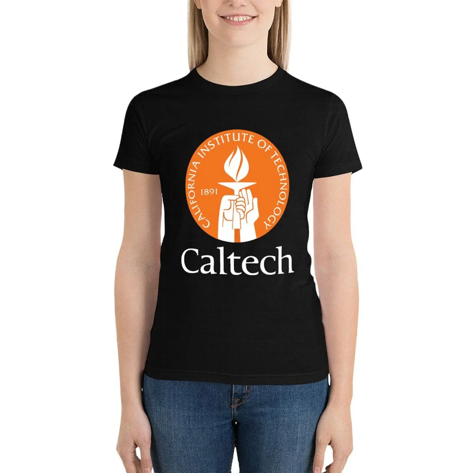 Caltech California Institute T-Shirt korean fashion plus size tops tight shirts for Women