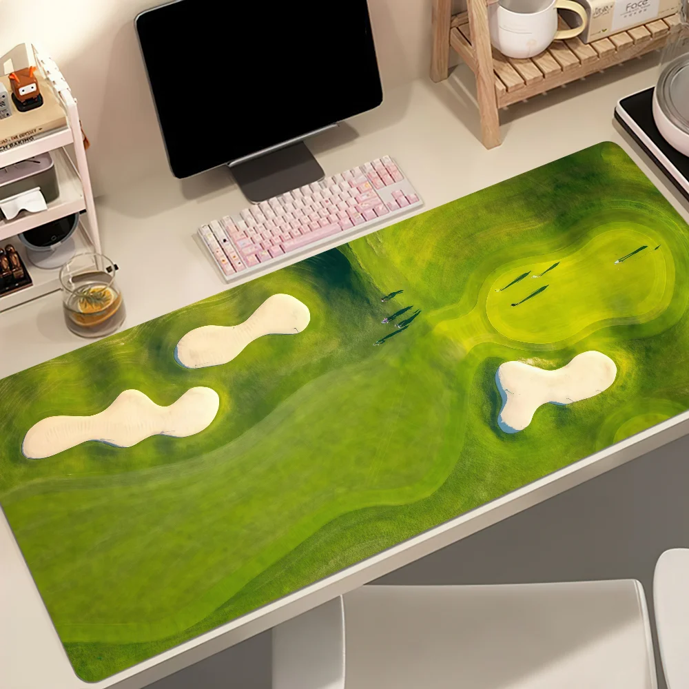 Golf Course Mouse Pad MousePad Computer Desktop Large Non-slip Lockedge Desk Mat Keyboard Office Gamer Student