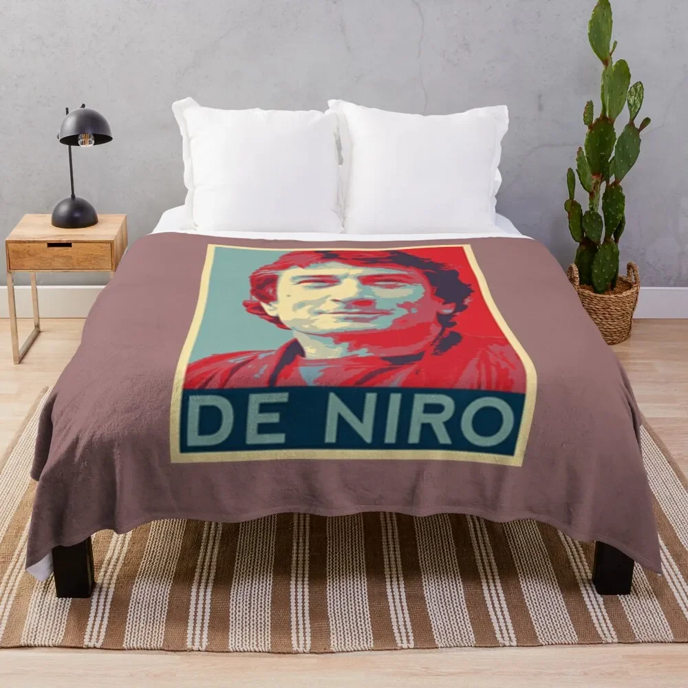 

Robert De Niro Vintage portrait Throw Blanket Tourist Summer Stuffeds Blankets