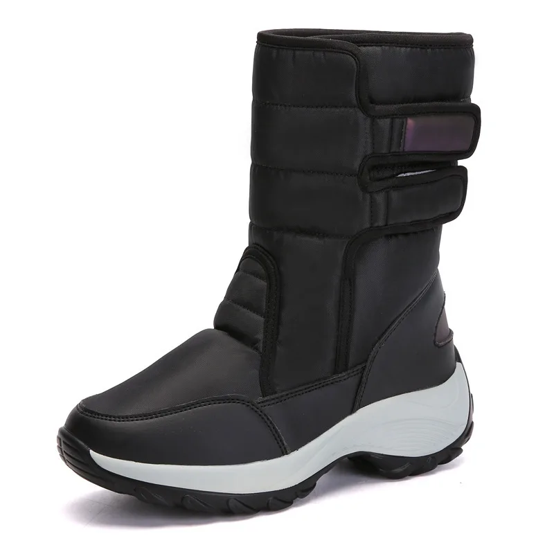 CINESSD-Botas de nieve cálidas para mujer, botines de algodón impermeables para exteriores, de felpa, cómodas, altas, invierno, 2023