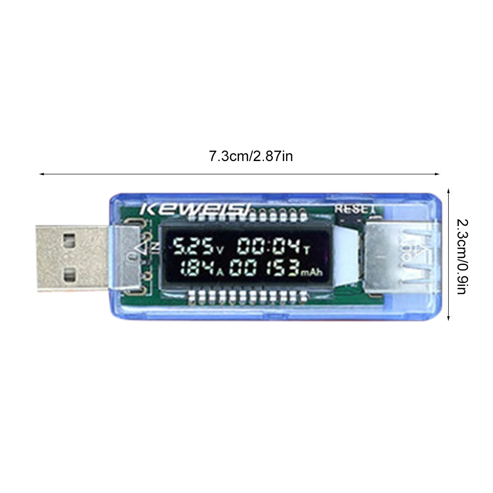 المحمولة USB تستر الجهد الحالي شاحن قدرة تستر شاشة ديجيتال اختبار البطارية الفولتميتر مقياس التيار الكهربائي التوصيل والتشغيل