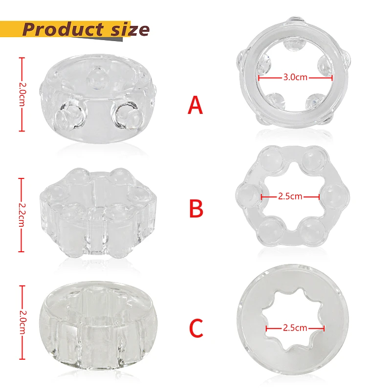 خاتم الديك ألعاب مثيرة حلقات القضيب ، نقالة الكرة الانتصاب تعزيز ألعاب الجنس محفز للرجال والأزواج #2