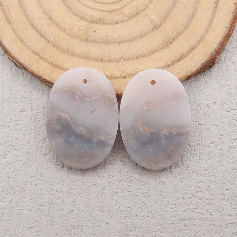 Natural Stone Purple Agate Earring Beads, Fashion Woman Earrings Jewelry Accessories