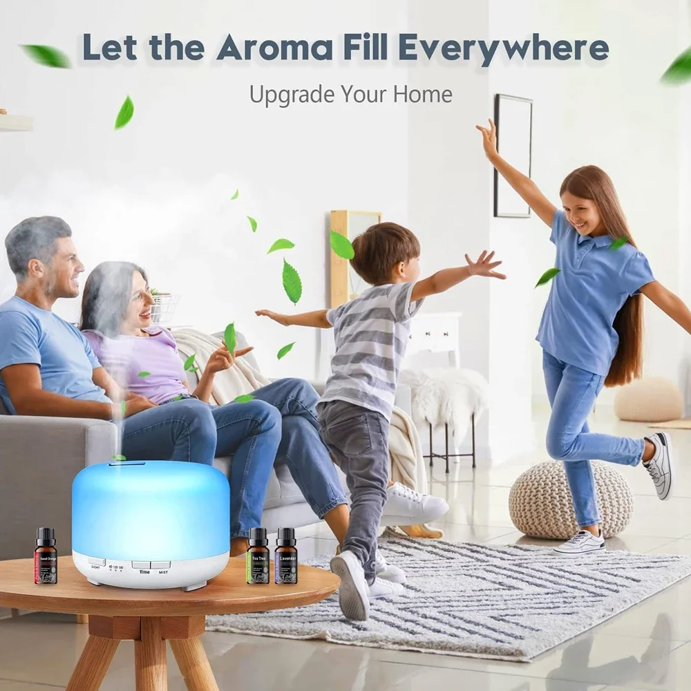 Umidificatore diffusore di oli essenziali da 300 ml con aromaterapia telecomandata