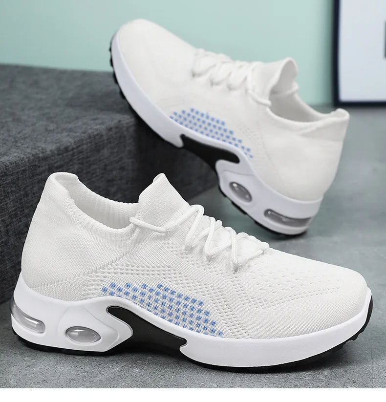 Shoes Women 2024 summer fashion flying woven breathable comfortable casual sneakers Running shoes