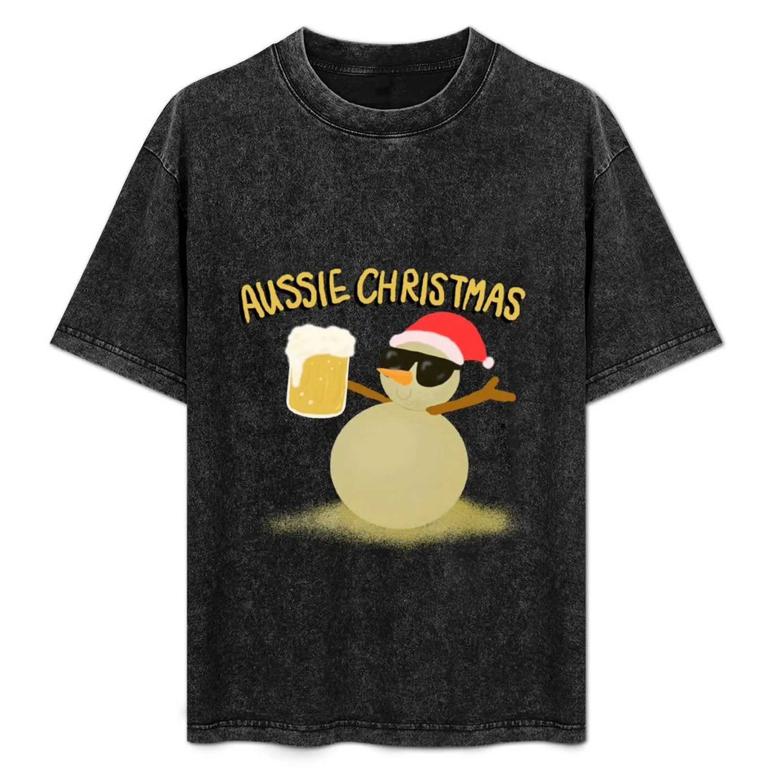 

Aussie Christmas T-Shirt Casual Breathable Short Sleeve Top