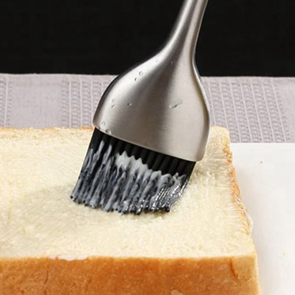 

4 Pcs Silicone Wool Butter Brush Basting for Grilling Baking Accessories Bread-making Brushes Food Bbq Heads Barbecue Set
