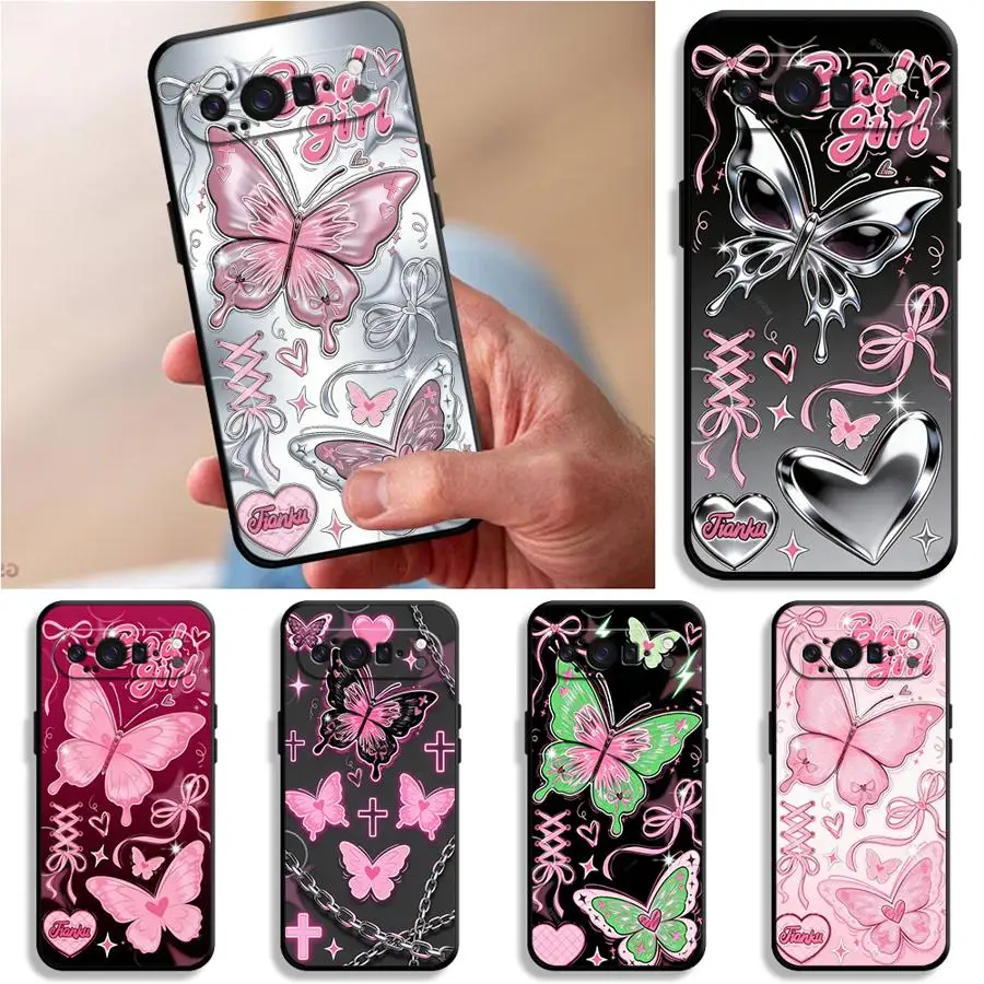 Pink Black Butterfl…