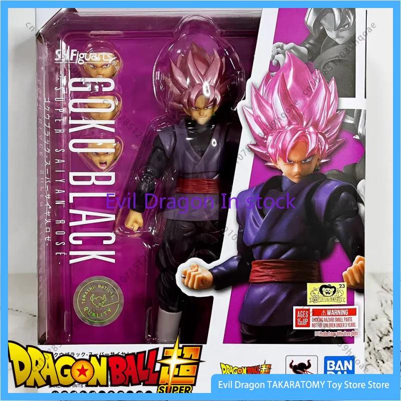 In Stock Bandai Shfiguarts Dragon Ball Super Goku Black Zamasu PVC Action Figure Toy Birthday Christmas Gift