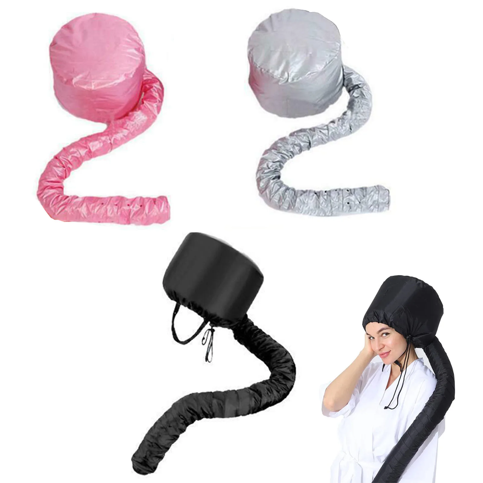 Hair Styling Dry Hair Cap Practical Adjustable SPA Heated Hood Cap Steamer for Hair Dryer Home Spa Salon Styling image 6