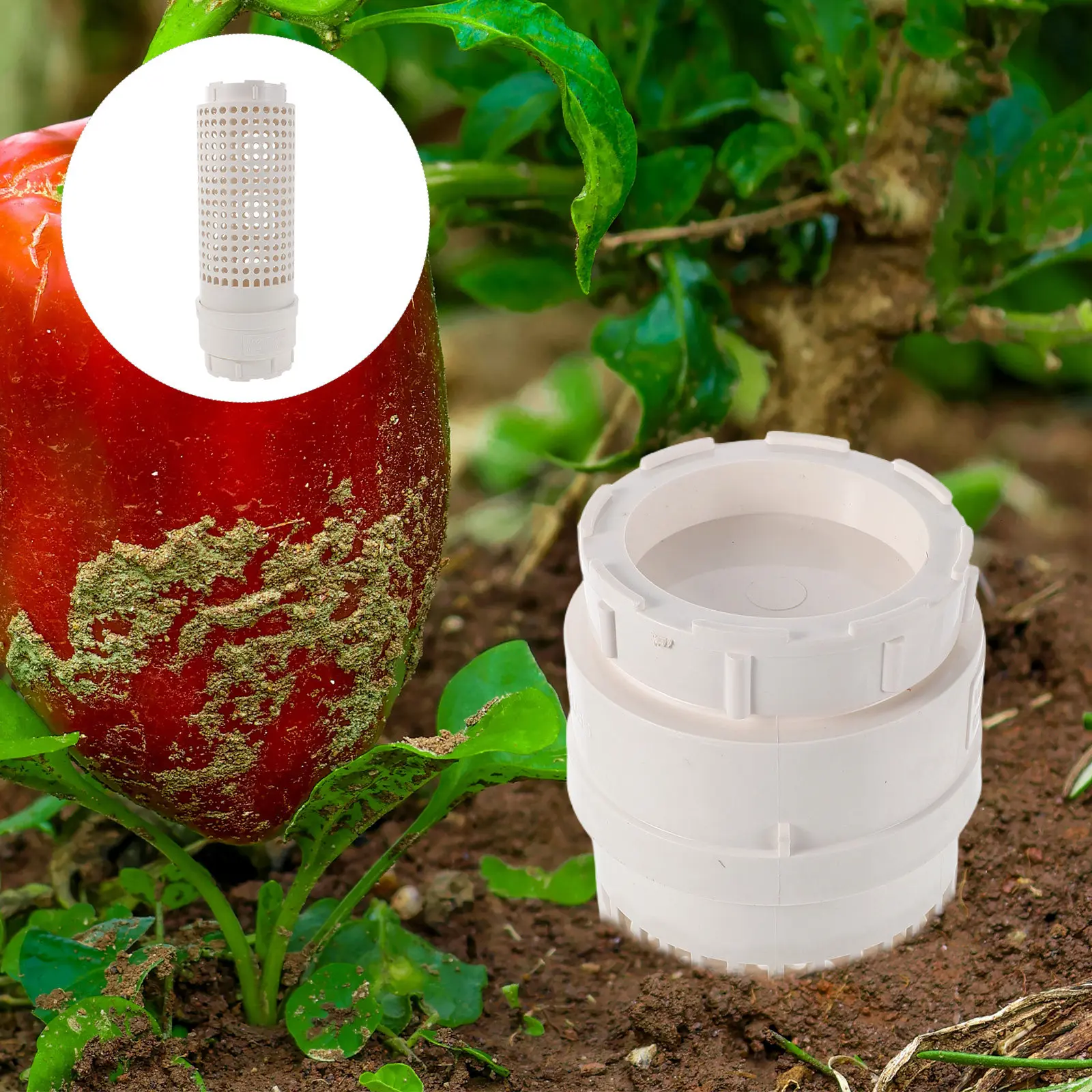 Compost Bin - Ondergrondse wormencompostbak van plastic, ingebouwde compostbox