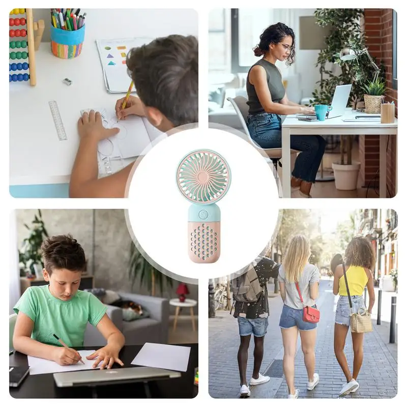 Portable Fan For Travel USB Rechargeable Portable Personal Fan Lightweight Design Cooling Tool For Travel Work Area Home School