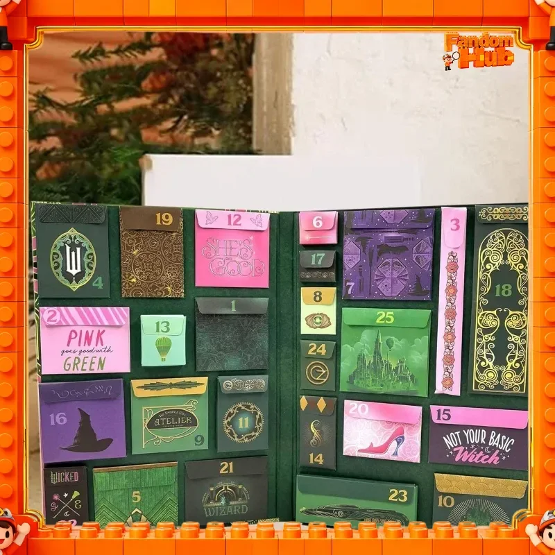 Nueva colección de calendario de Adviento de mercancía de productos de película malvada, juguete para regalo de cuenta regresiva de Navidad, los fanáticos deben tener