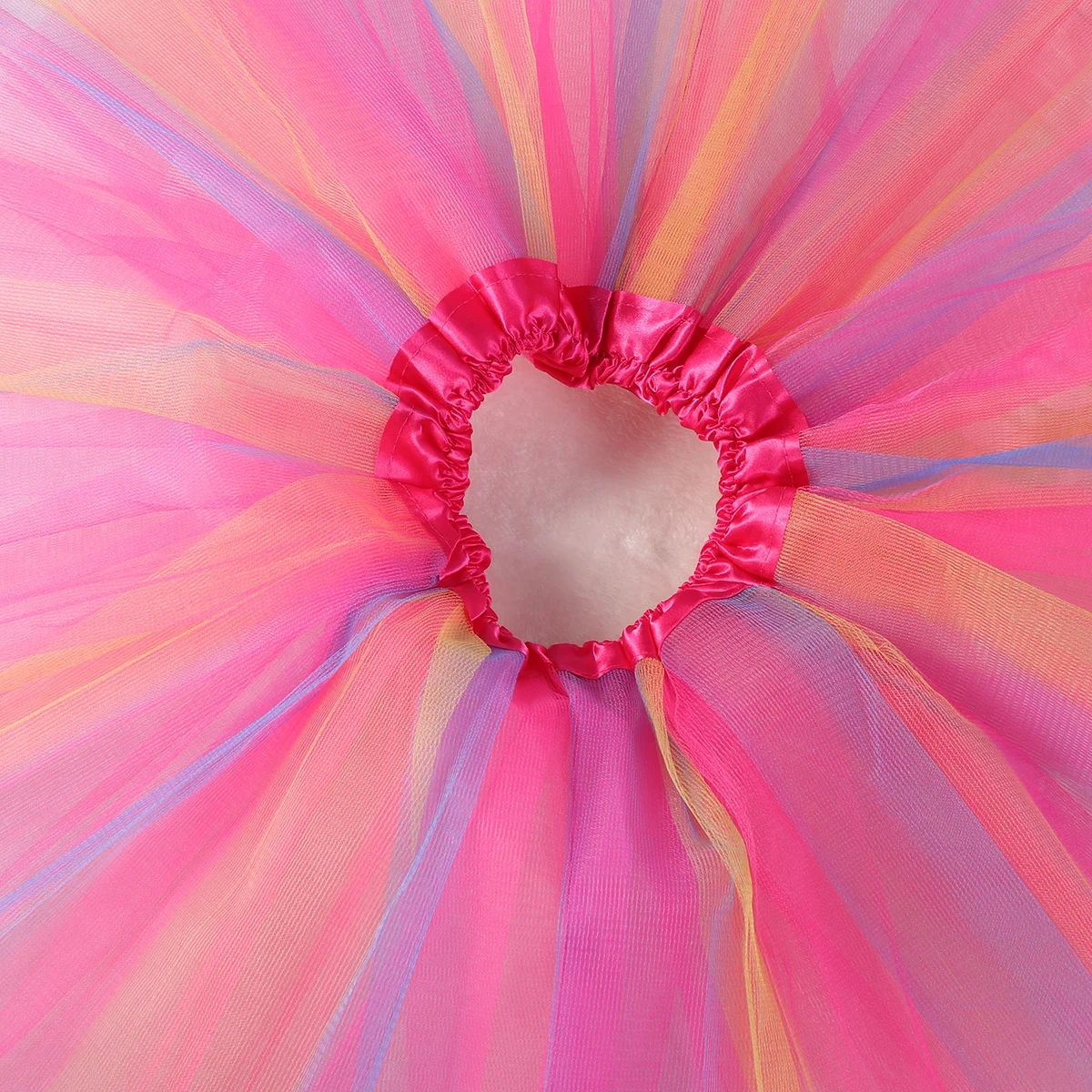 

Kids 100-140Cm Soft Girl Mini Tutu Tulle Party Girl Skirt Dance Wear Rose Mini Skirt