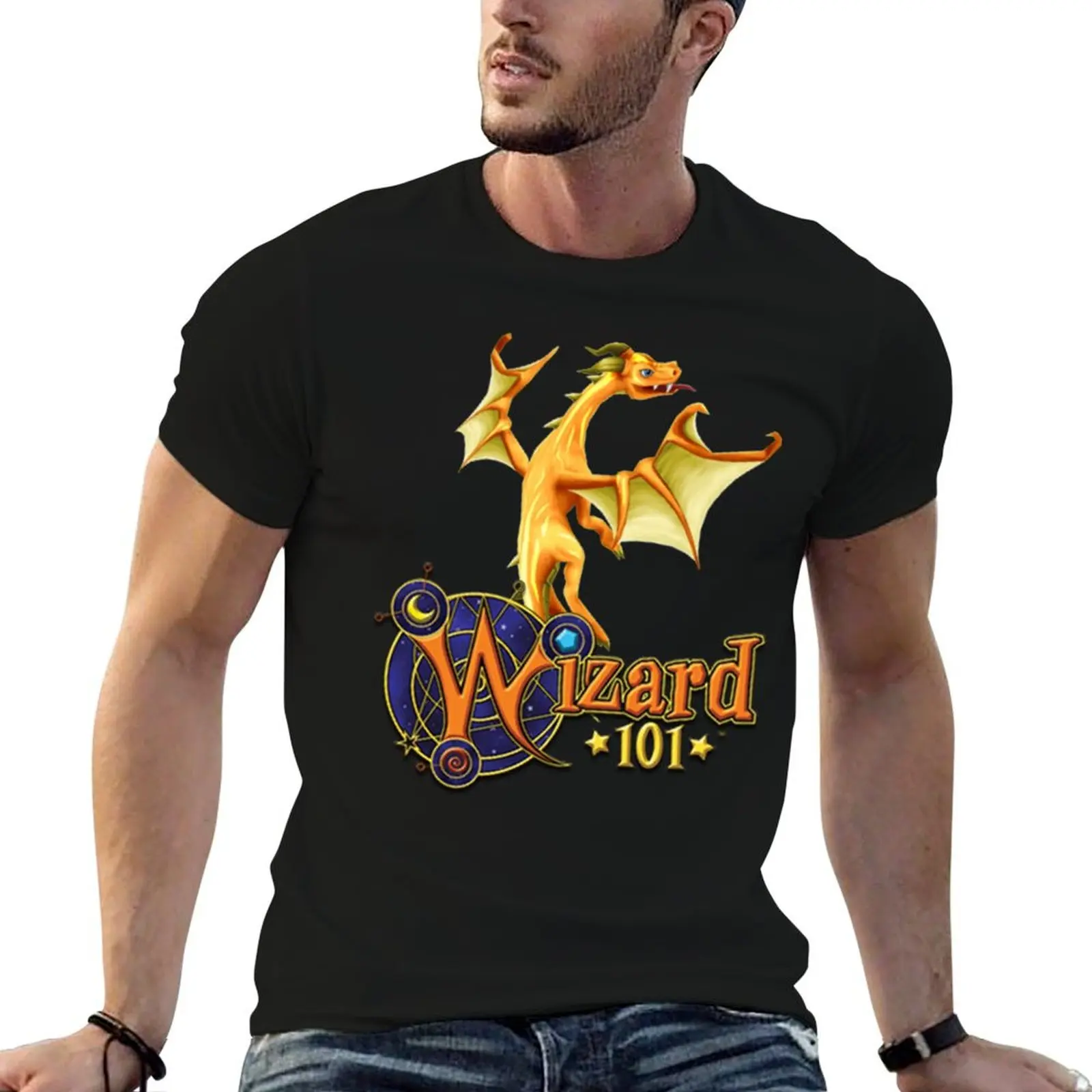 

Wizard101 fire dragon gift, Wizard 101 fire dragon design T-Shirt plus size clothes shirts graphic plain white t shirts men