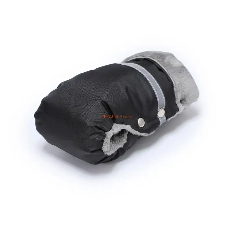 

U50F Universal Stroller Hand Warmer Pram Gloves Extended Length Pushchairs Hand Muff Windproof for Outdoor Adventures