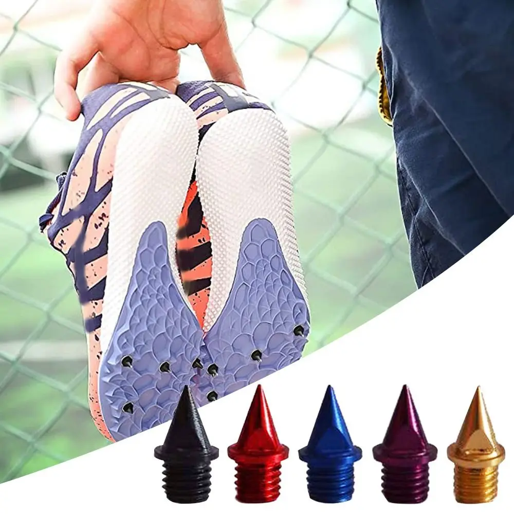 20pcs High Quality Sprinting 1/4 Inch Track Field for Track Shoes Track Spikes Carbon Spikes with Wrench Sneaker Accessories