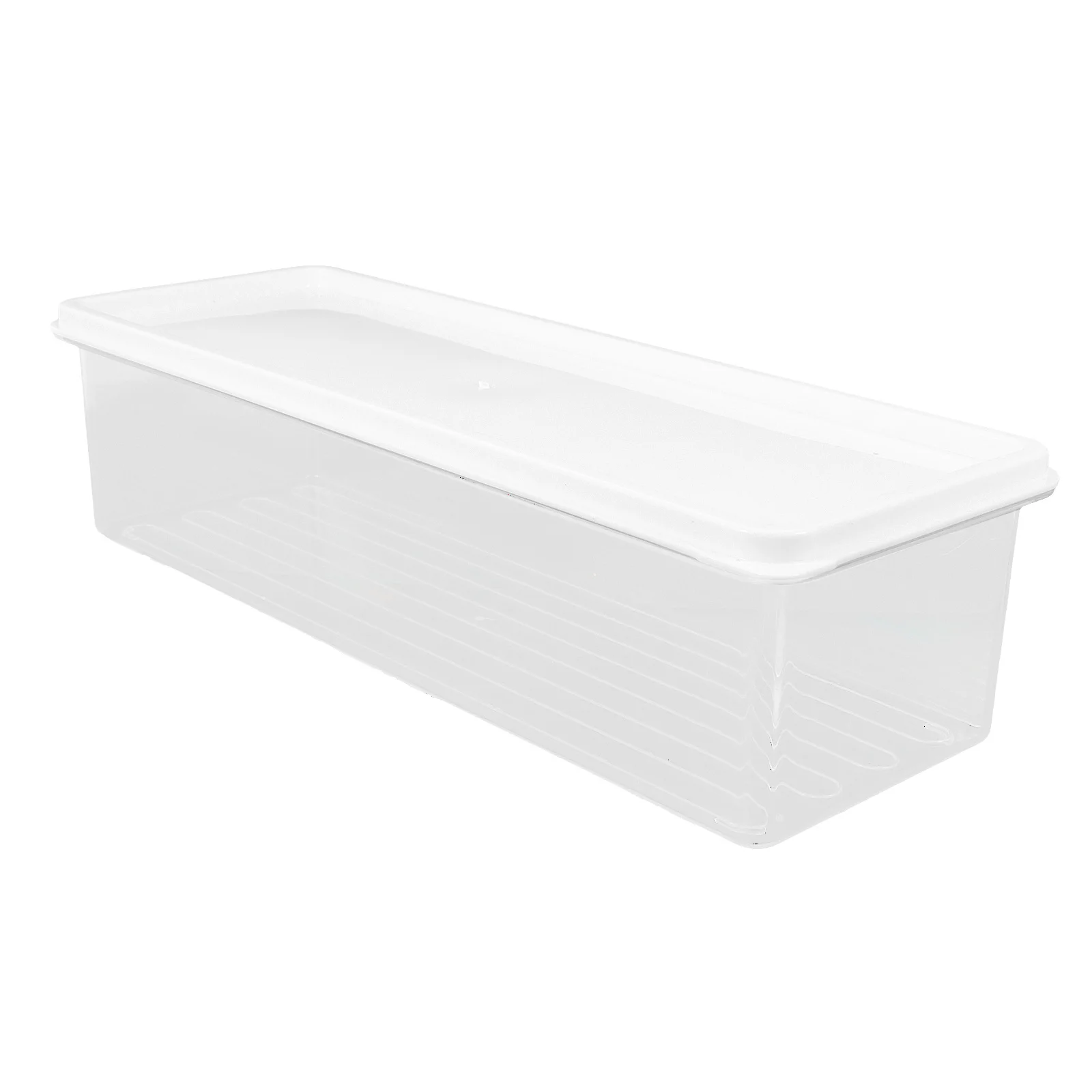 

Transparent Fridge Storage Box with Lid Stackable Organizer for Freshness and Space Saving Transparent Storage Box for Kitchen