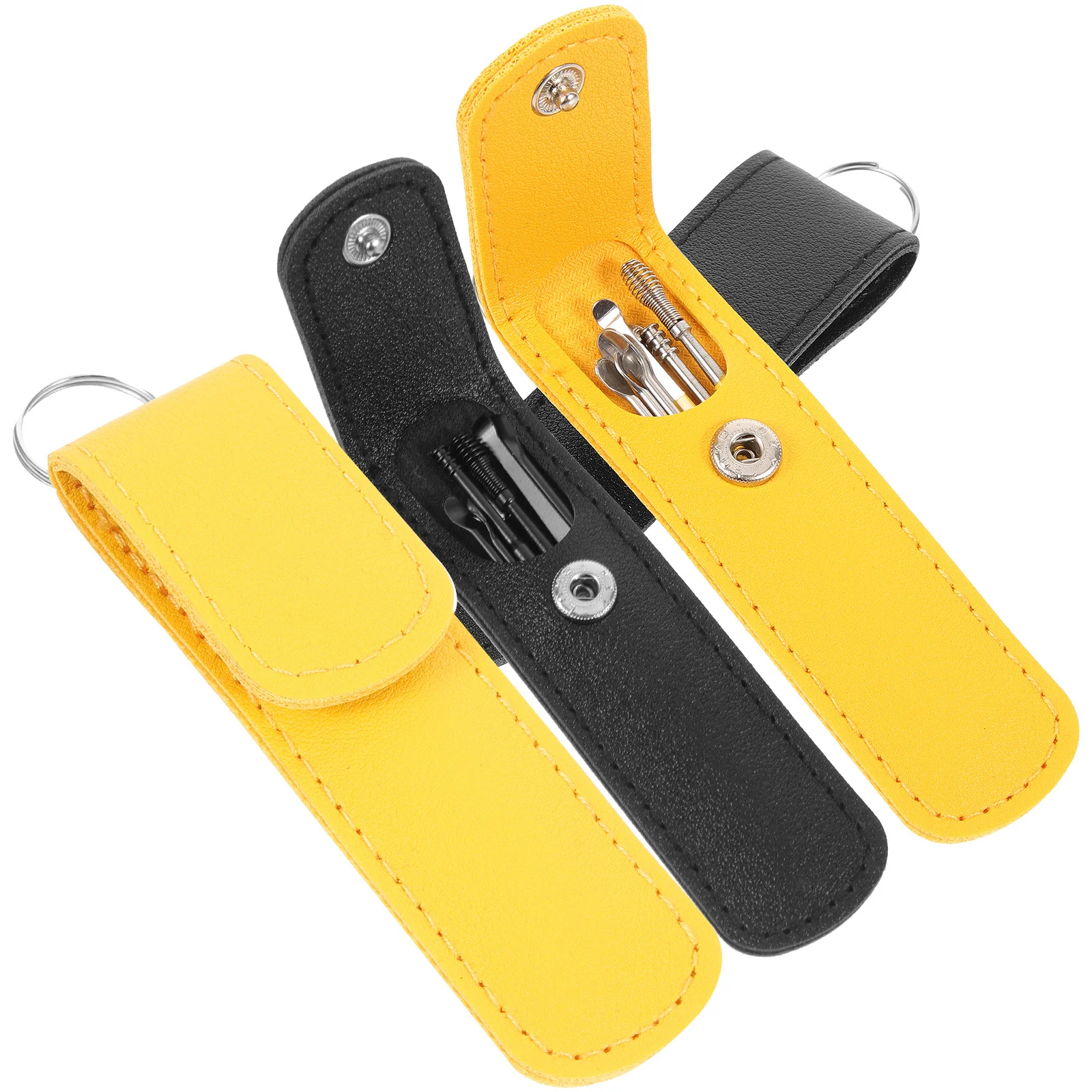 4 مجموعات المعادن الأذن المنتقى مجموعة مقاومة للاهتراء شمع الأذن أداة تنظيف المحمولة المنزل السفر الأذن تنظيف ملحق مريح شمع الأذن #2