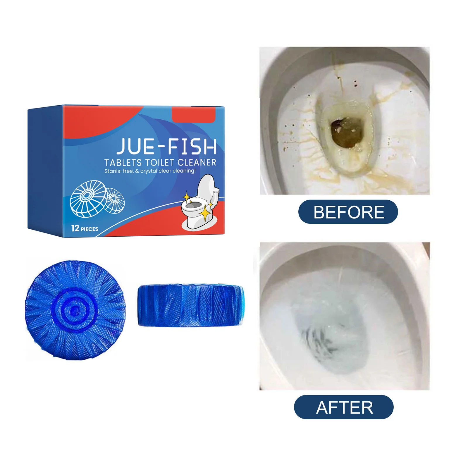 

Toilet Flushing Bubble Cleaner Remove Urine Stain Deodorant Effervescent Tablet Bathroom Freshener Automatic Toilet Bowl Cleaner