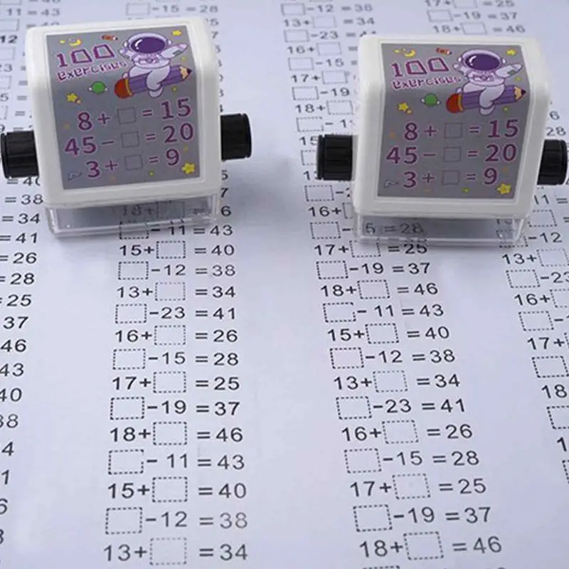 Smart Math Roller Stamps For Kids Math Roller Stamp For Addition Subtraction Multiplication Division Within 100 Teaching Math
