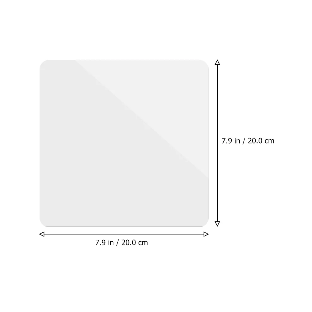 

2Pcs Acrylic Mirror Reflection Board Smooth Surface Jewelry Photography Background Photo Supplies Acrylic Reflection Board