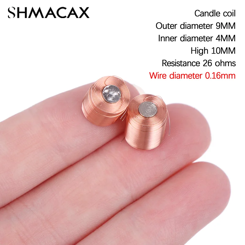 Pure Copper Magnetic Levitation Coil 9*10MM Cylindrical Copper Coil Electromagnetic Accessories