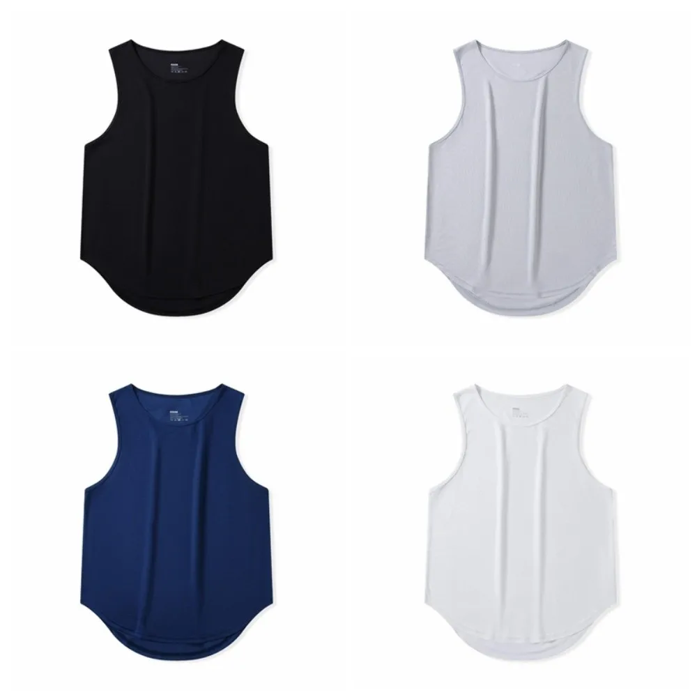 عادية أكمام الرياضة تانك الأعلى سريعة الجافة فضفاضة تشغيل سترة تي شيرت تنفس الرجال بلايز سترات كرة السلة