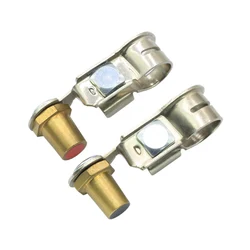 2 Pieces Terminals Clamp Handy Installation Auto Part Compact Size Metal Connector Extender Car Supplies Battery Clip