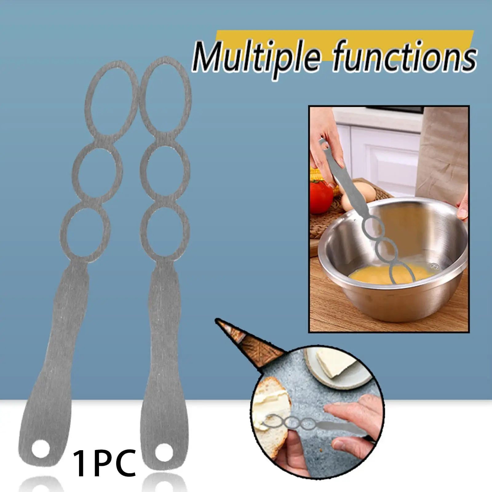 Multipurpose Nut Butter Mixer Stainless Steel Stirrer Tool for Mixing Peanut Almond and Other Spreads