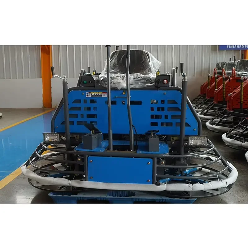 High Quality Construction Finishing Tools Machinery Double Floating Pan Engine Concrete Ride on Power Trowel - view 5