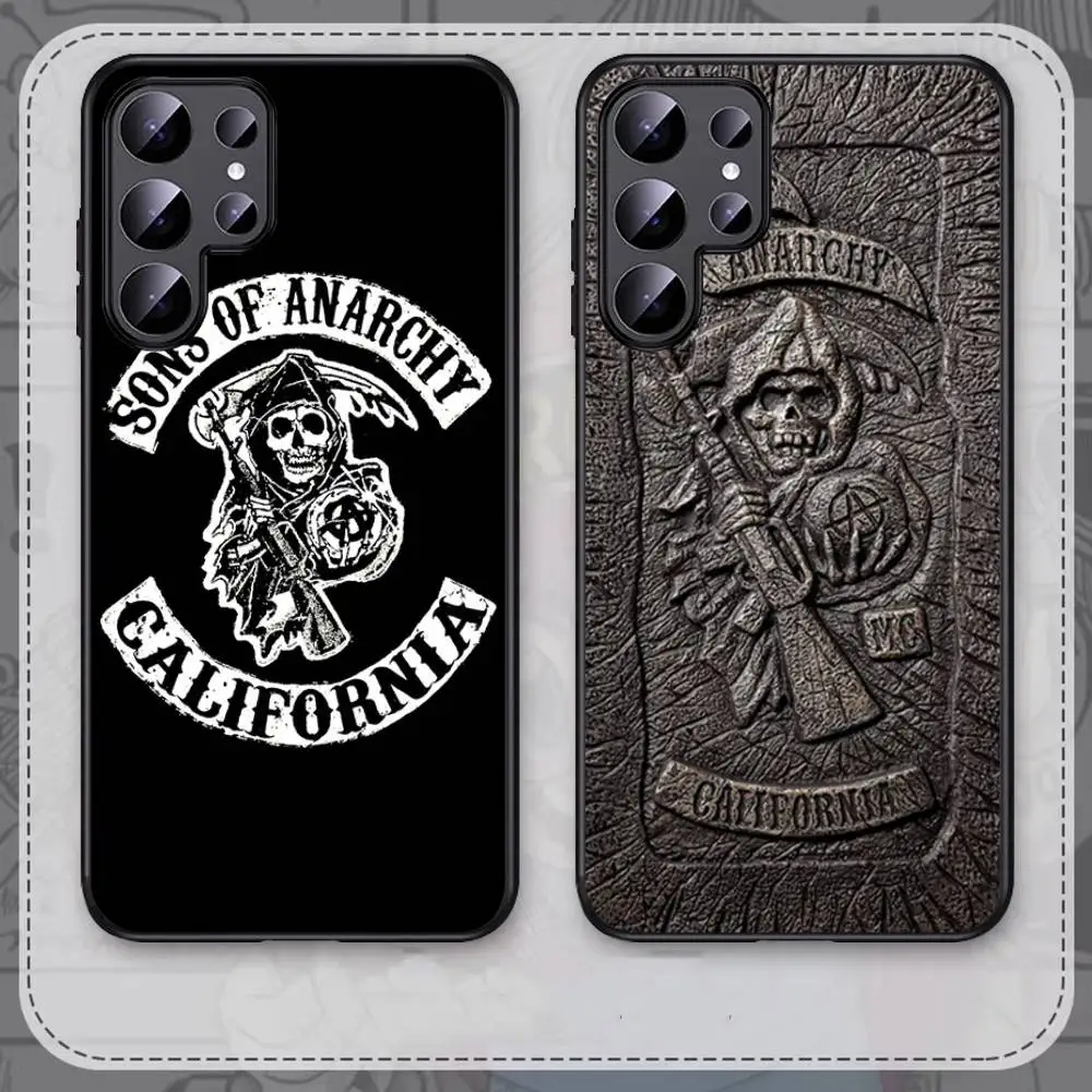 Sons Of Anarchy TV Phone Case For Samsung S 24 fe 25 Ultra plus 20 lite 21 30 22 23 24 22 Ultra 5G Fundas