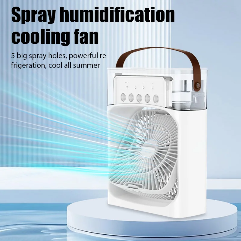 USB Mini Air Cooler with Night Light