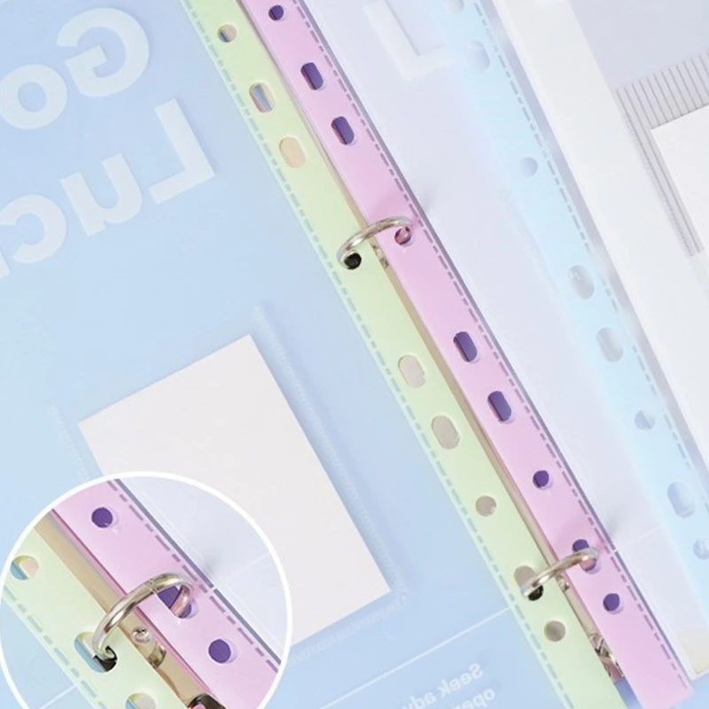 Classeurs à feuilles transparentes, avec Pages réglables, organisateur documents Portable léger F19E