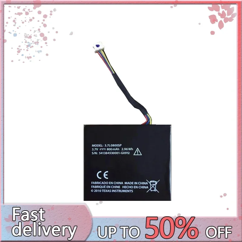 800mah Battery 3.7L0800SP For Texas Instruments N2/AC/2L1/A for TI-Nspire CX CAS 541384530001-G0912 Series