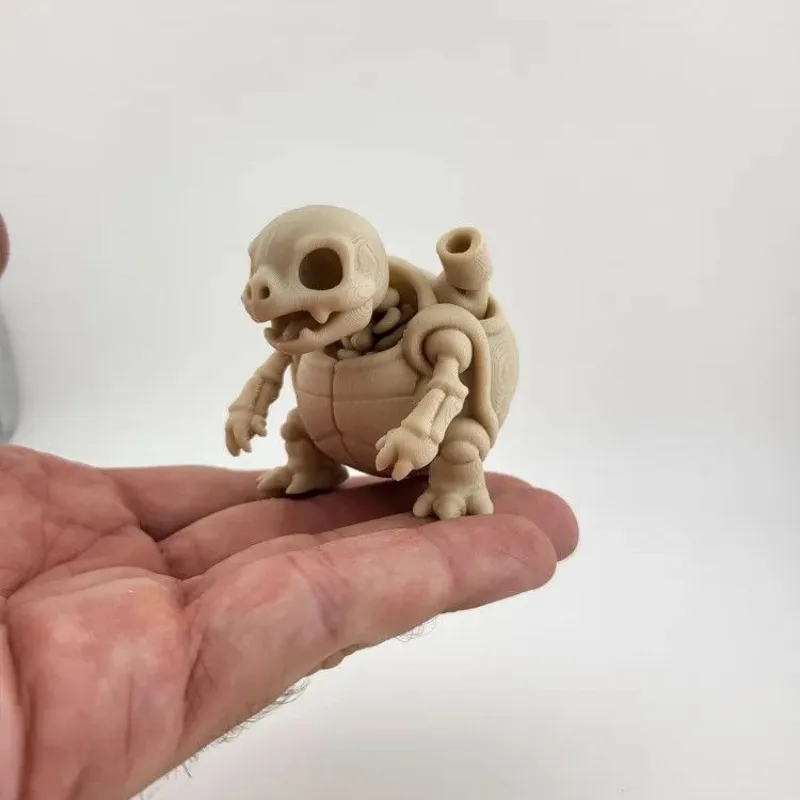 

Hot Sale 3D Printed Blastoise Skeleton Model Pokemon Fan Art Collectible Unique Desktop Decor for Gamers & Collectors
