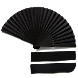 Black Hand Fan Vintage Folding Fans Wedding Party Favor Supplies Dance Home Party Folding Decorative Fans